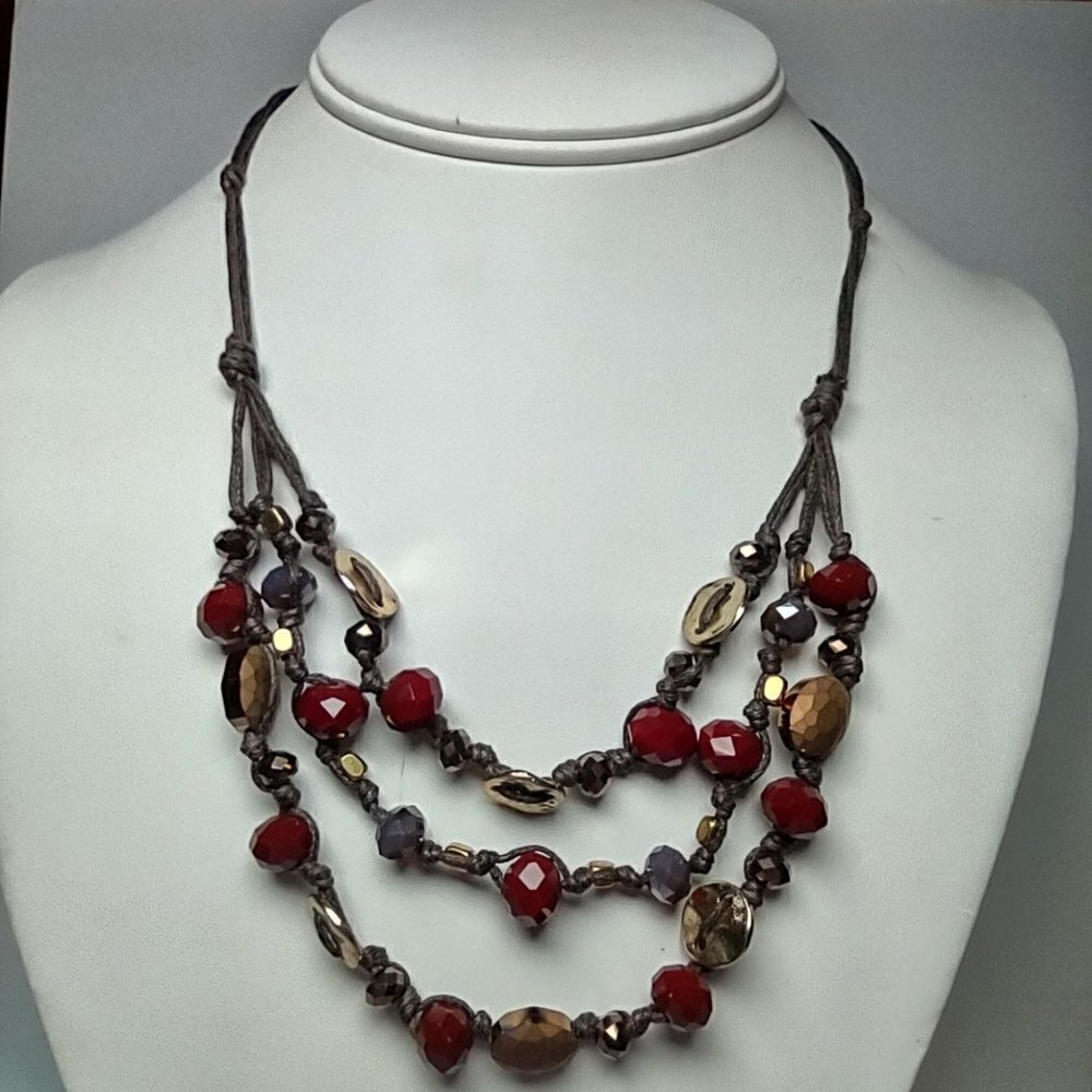 👍 5 for $20 Simply Noelle Brown Corded Necklace 16-26"